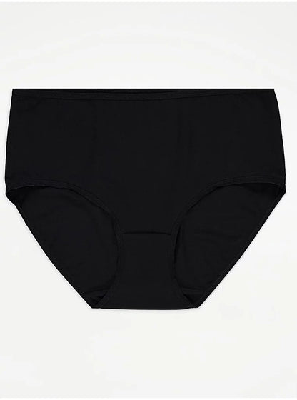 Black Midi Knickers 5 Pack