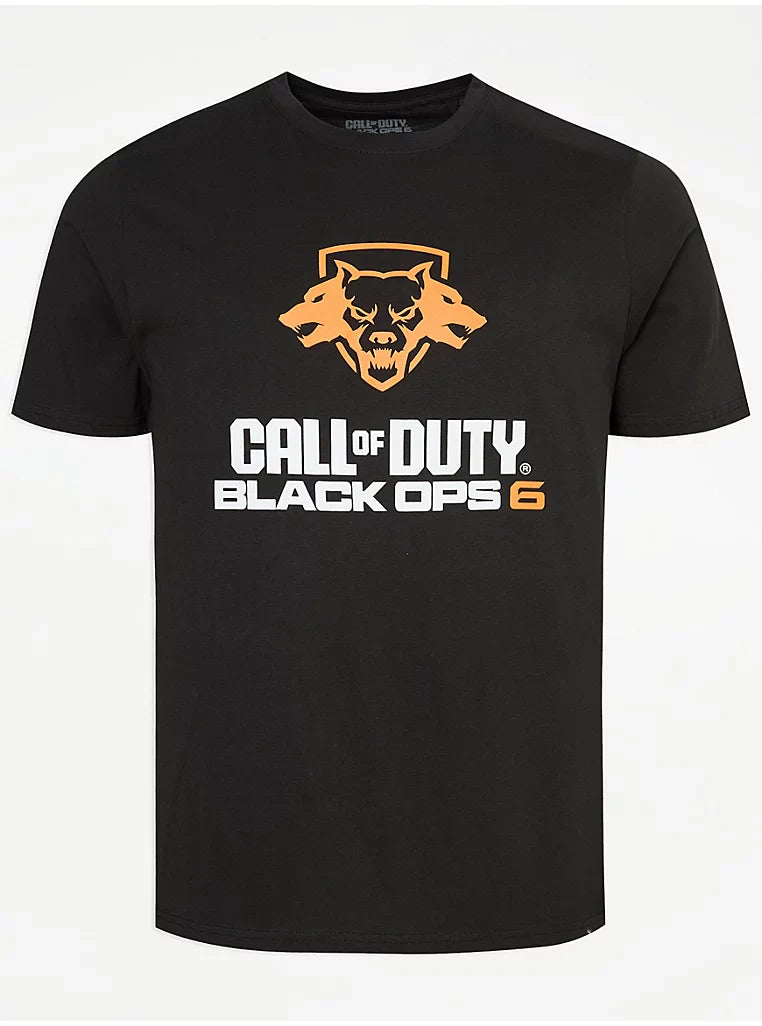 Black Call Of Duty Graphic T-Shirt