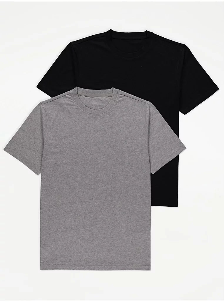 Black/Grey Lounge T-Shirts 2 Pack