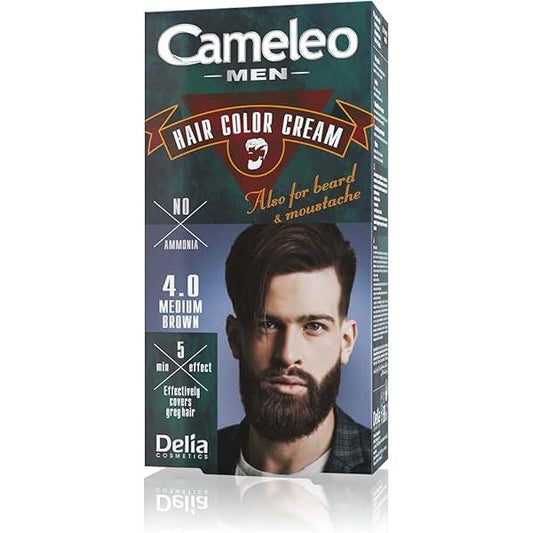 Cameleo Men hair colour shade 4.0 Medium Brown 30 ml