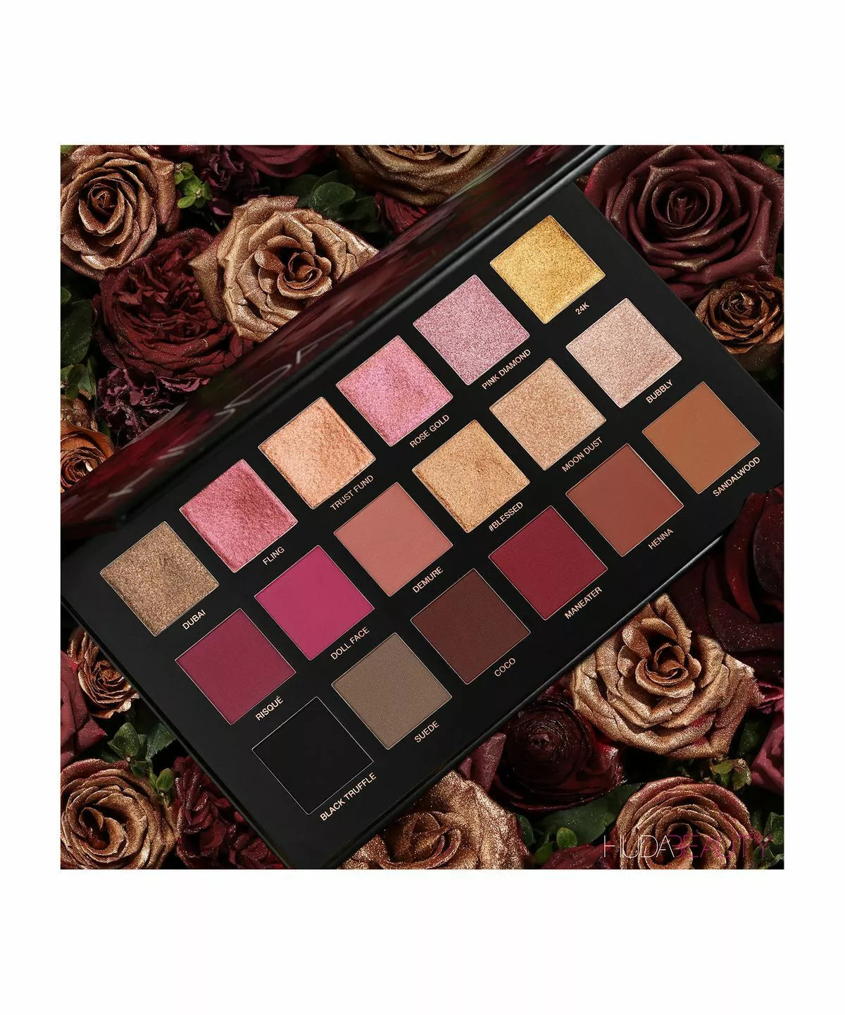 Huda Beauty Rose Gold Remastered Eye Shadow Palette