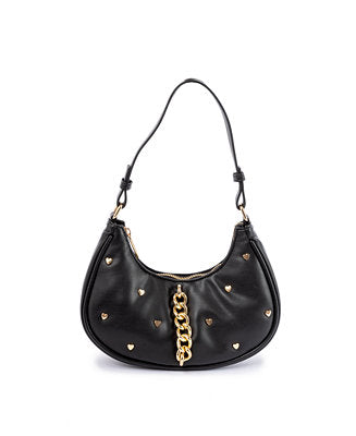 Keily Heart Stud Shoulder Bag